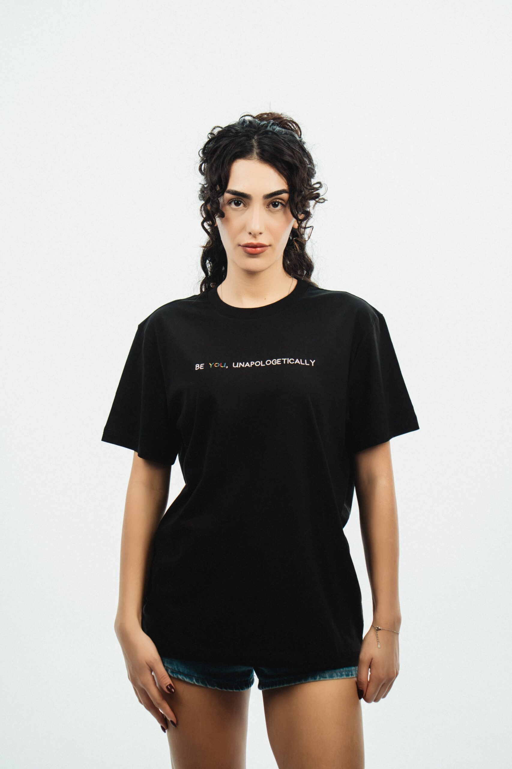 Regular Siyah Be You Tshirt