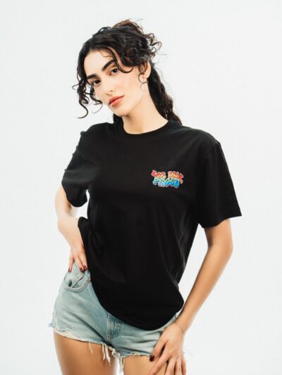 Eat Talk Proud Siyah Tshirt